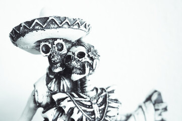 Standard skull figures. Halloween night