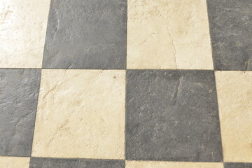 Fototapeta premium Black and white concrete floor