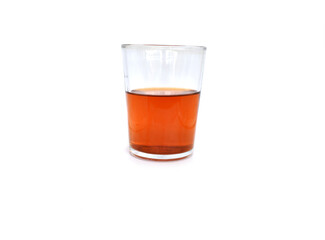 glass of cola with ice