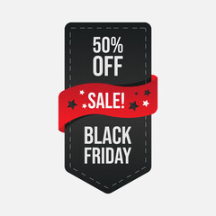 Fototapeta premium Black Friday Sale banner vector image