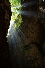 Sunbeam in the cave