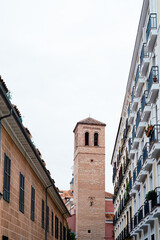 The tower of the Church of San Pedro el Real in Central Madrid, Spain.