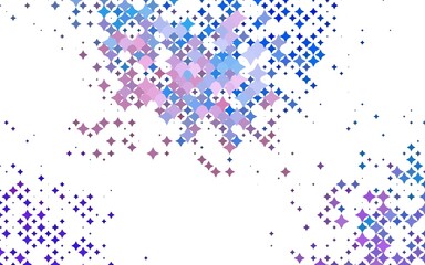 Light Blue, Red vector background with colored stars.