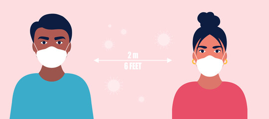 Social distancing concept