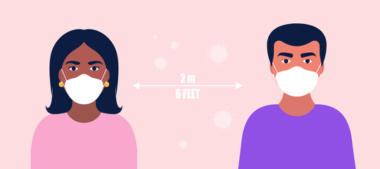 Social distancing concept