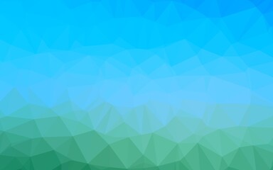 Light Blue, Green vector low poly texture.