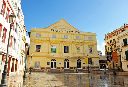 The Cervantes Theater (Teatro Cervantes) home of the annual Spanish Film Festival in Malaga. Andalusia, Spain