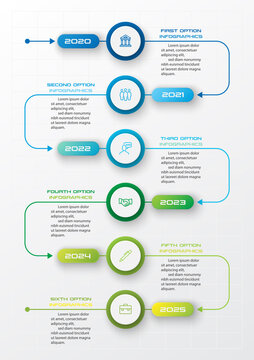 Timeline infographic template,Business concept with 6 options,Vector illustration.