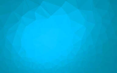 Fototapeta premium Light BLUE vector blurry triangle template.