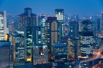 Obraz premium 西梅田夜景