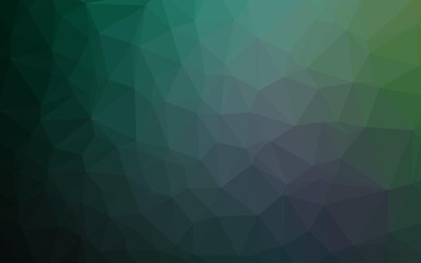 Light Green vector low poly layout.