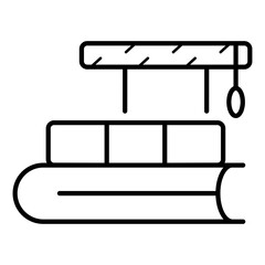 Woodworking Carpentry Factory icon vector