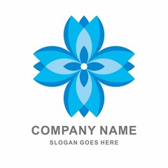 Flowers Cosmetic Fashion Beauty Business Company Vector Logo Design