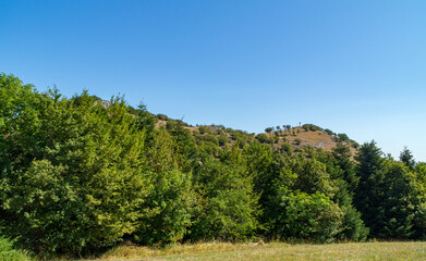 Vista lungo il sentiero 109 AG da Poggio San Romualdo a Castelletta