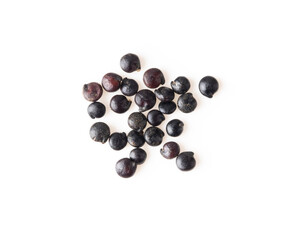 black quinoa isolated on white background