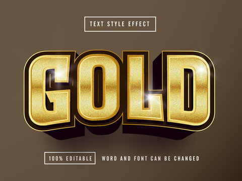 Gold Brown Text Effect Editable Premium Free Downloa