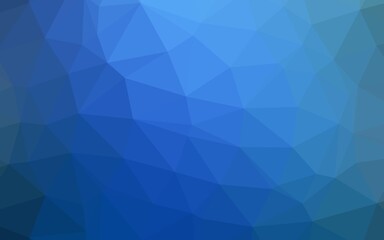 Light BLUE vector shining triangular template.