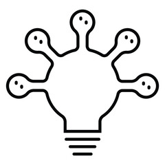 Network line icon vector illustration