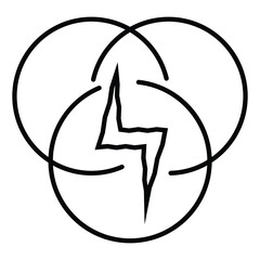 Power energy icon vector illustration