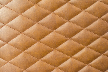 Vintage Classic Brown leather sofa texture pattern background and wallpaper, Pattern leather sofa background. vintage style and geometry pattern