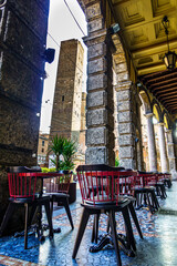 famous old town of Bologna in italy