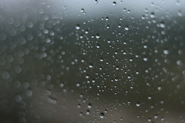 Rain on window