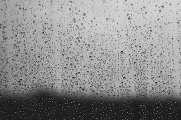 Rain on window