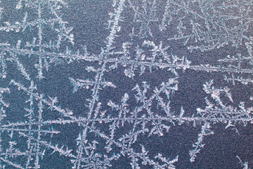 frost patterns on window fantasy looking