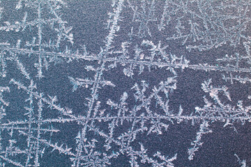 frost patterns on window fantasy looking