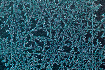 frost patterns on window