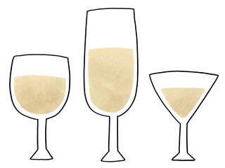 シャンパングラスセット