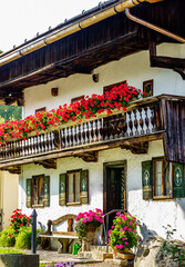 typical old bavarian farmhouse