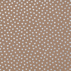 Fototapeta na wymiar Silver Metallic Pattern on Kraft Paper Texture Background