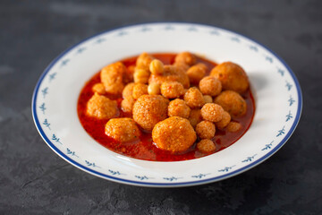 Traditional delicious Turkish foods; Bulgur soup (Anali Kizli, icli kofte)