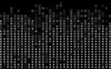 Dark Silver, Gray vector template with crystals, rectangles.