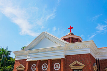 the three one church on Gulangyu island