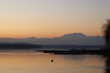 Monte Rosa al crepuscolo