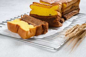 Spiku or Lapis Surabaya traditional cake from Indonesia