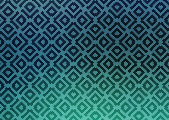 Light Blue, Green vector texture with lines, rhombuses.