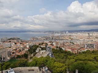 Fototapeta na wymiar Blick auf Marseille, Frankreich panorama of Marseille, France 