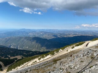 Vue du sommet du Mont Ventoux