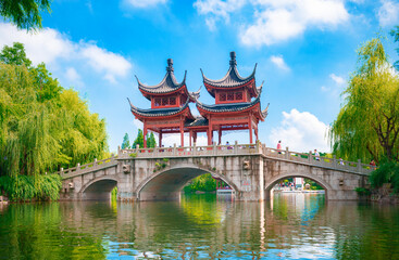 Environment of Guhua garden, Fengxian District, Shanghai, China