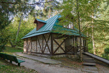 Russia. The town of Tarusa. Polenovo Museum-Reserve. Admiralty - ramp for raising boats to the barn