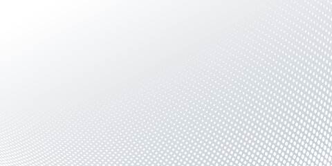 Abstract geometric white background with dynamic wave halftone decoration. Modern corporate concept vector design for presentation design, banner, web header, and much more