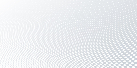 White halftone minimalist background for banner, flyer, business card and more. Abstract geometric background with dynamic shapes decoration. Modern corporate concept vector design