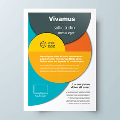 Circles Flyer cover brochure design template