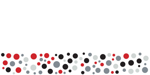 Red black grey dot pattern abstract on white background for presentation design template