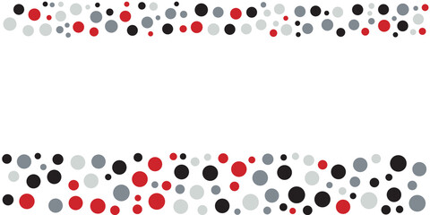 Red black grey dot pattern abstract on white background for presentation design template