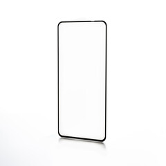 protective glass for a smartphone on a white background