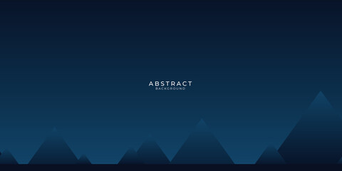 Modern dark navy blue abstract presentation background with geometric triangle shape element design. Vector illustration design for presentation, banner, cover, web, flyer, card, poster, game, texture